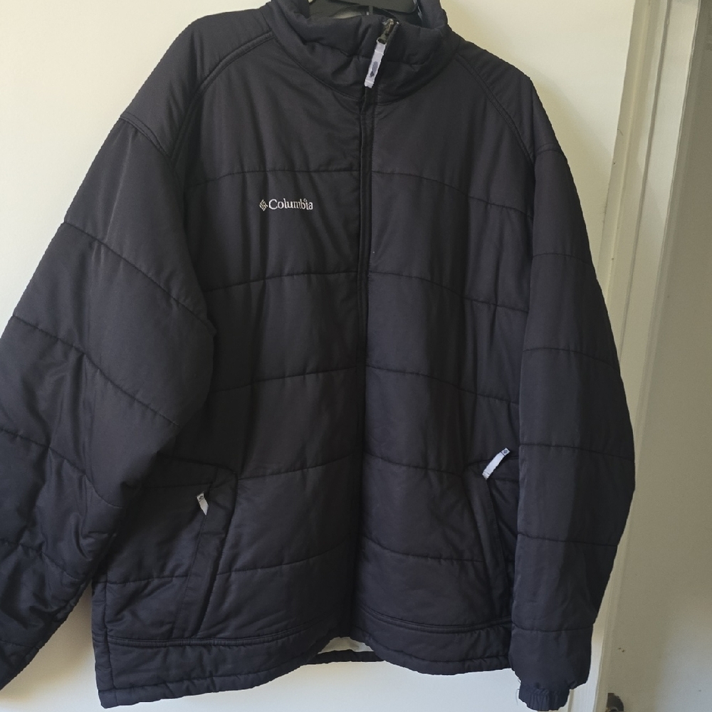 Columbia Black Puffer Jacket Men Xl